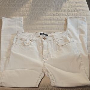 Zara Women's White Jeans